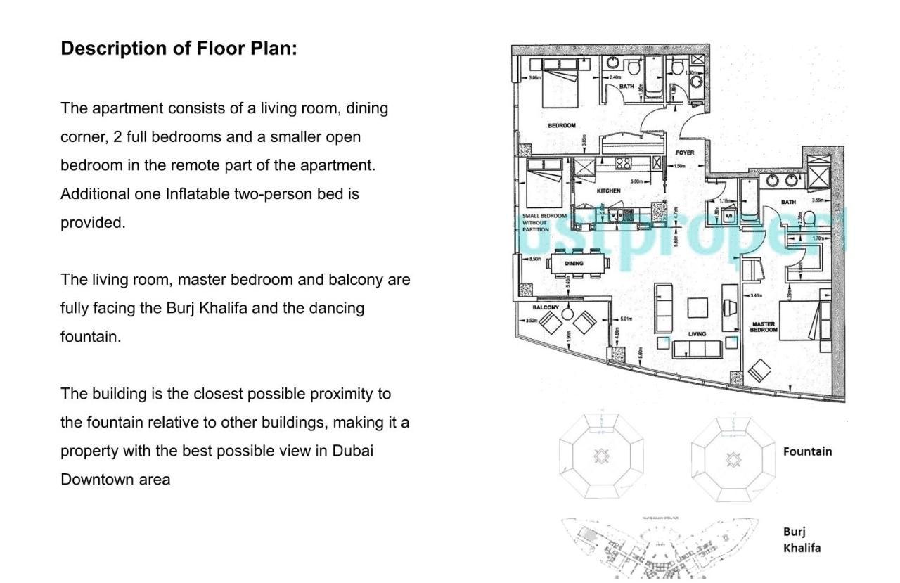 Elite Royal Apartment - Full Burj Khalifa & Fountain View - Premier - 2 Bedrooms & 1 Open Bedroom Without Partition Дубай Екстер'єр фото